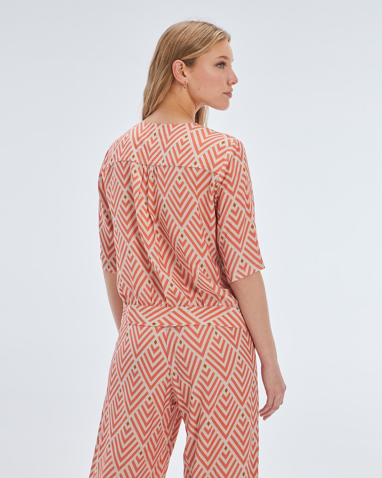 Camisa manga corta naranja 2
