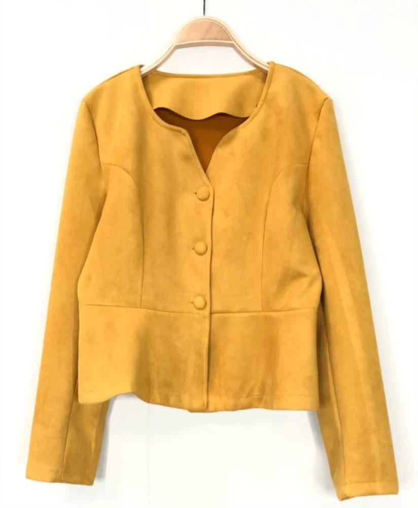 Chaqueta péplum Alice mostaza