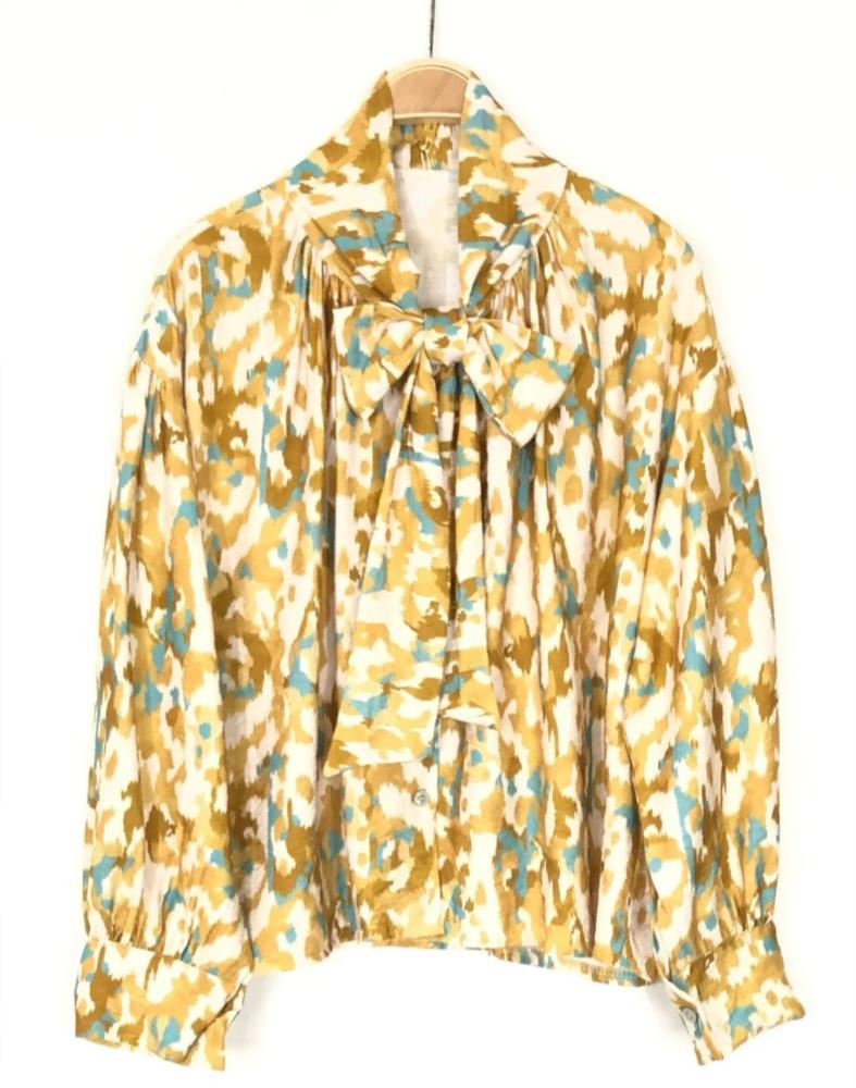 Blusa Anitta mostaza F.B