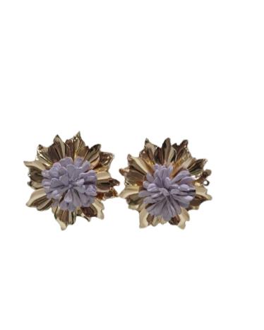 Pendientes Dalia lila