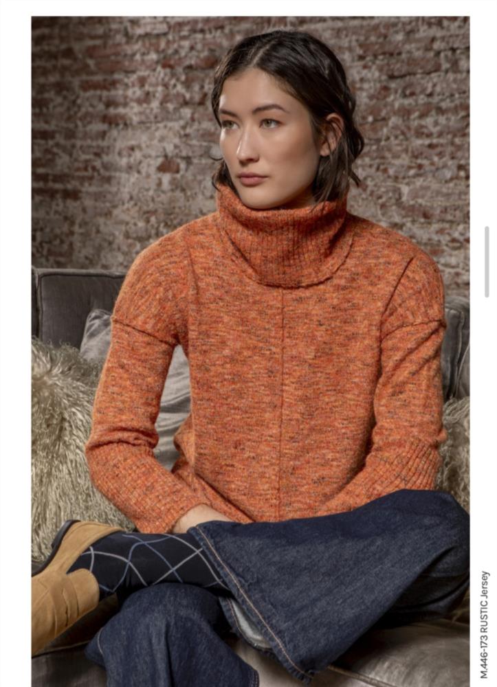 Jersey Rustic jaspeado naranja See The Moon