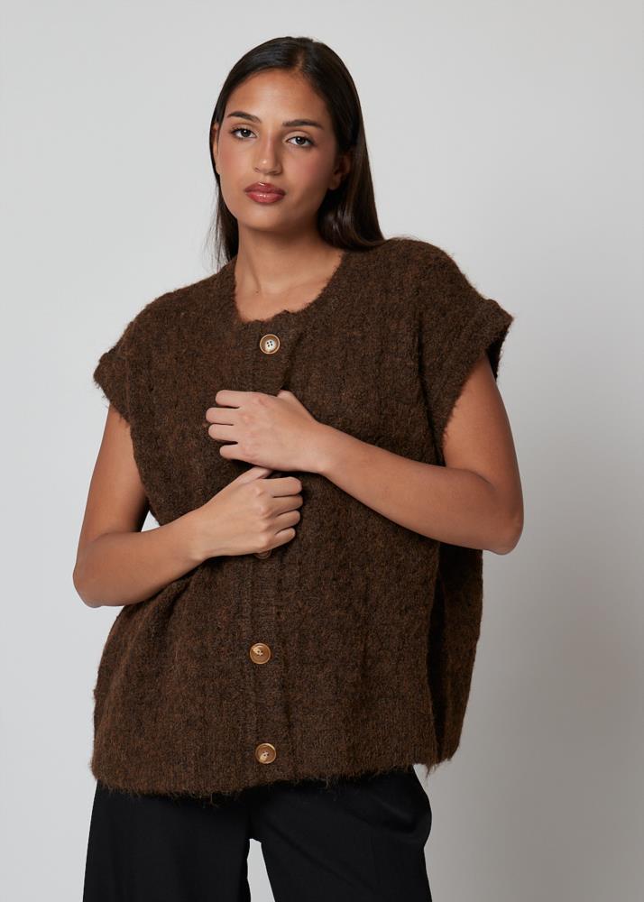 Chaleco Coqueta marrón