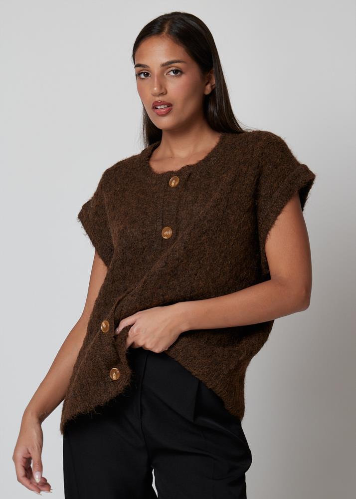 Chaleco Coqueta marrón2