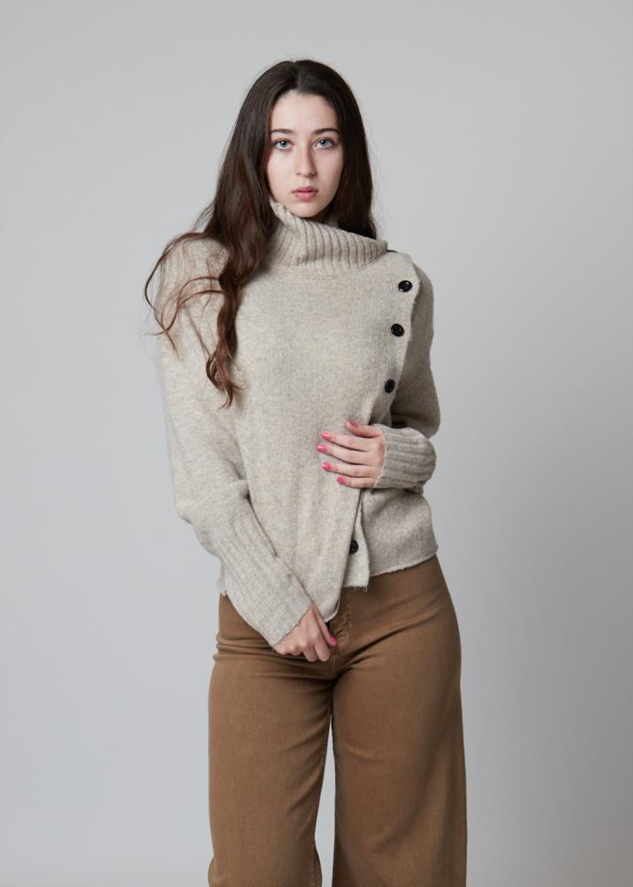 Chaqueta botones Roma beige