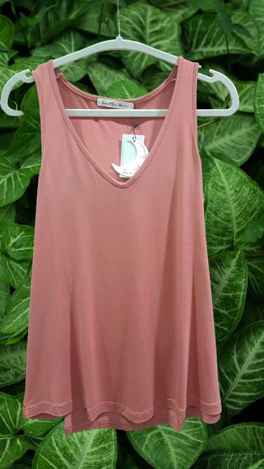 Top Viscos rosa