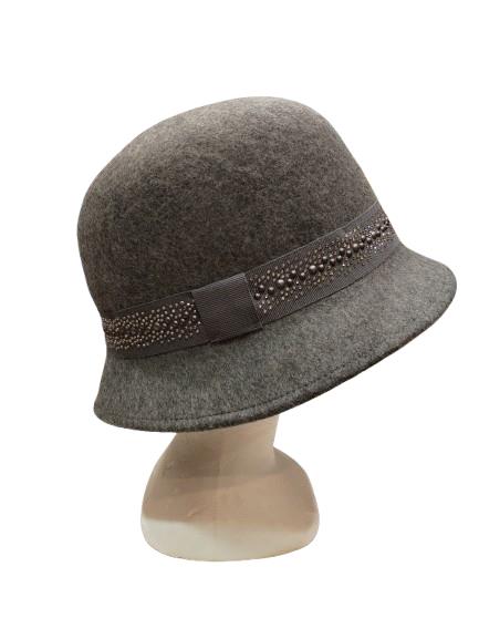 Sombrero Mademoiselle gris 