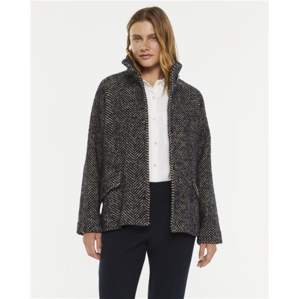 Chaqueta espiga cuello alto Paz Torras