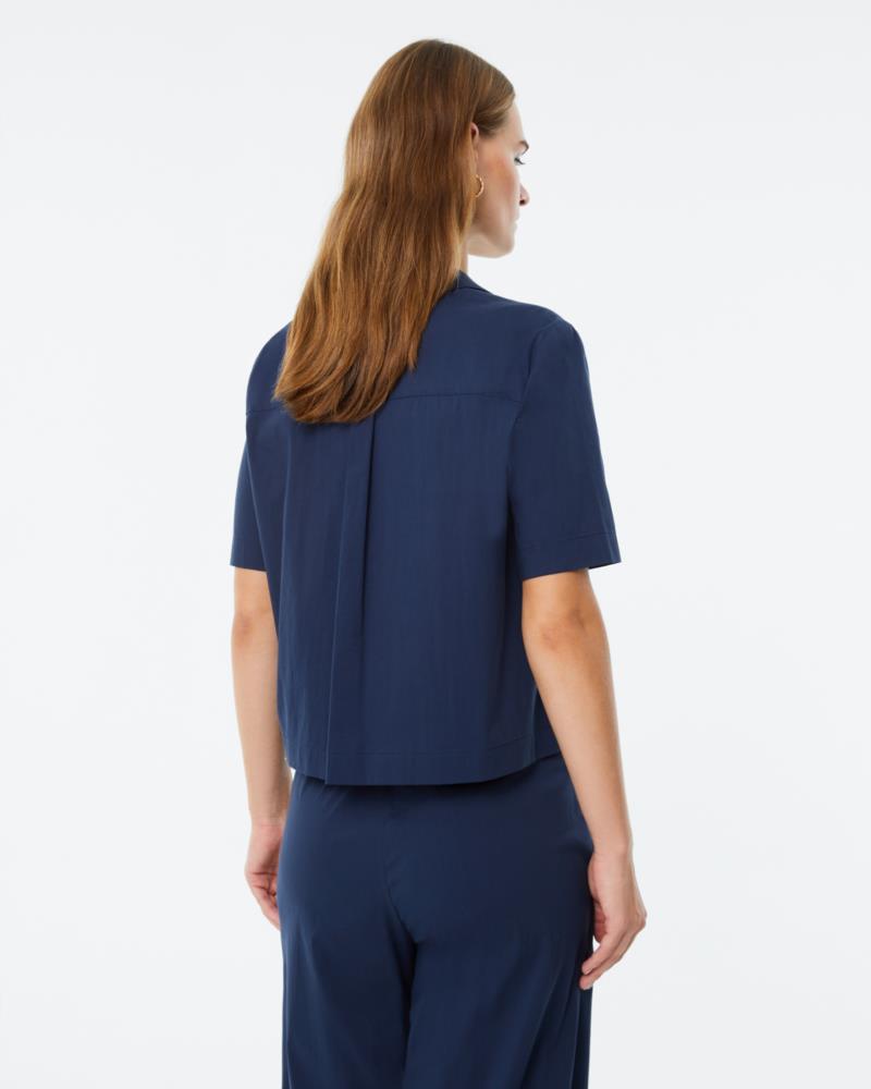Camisa Popelín marino Paz Torras2