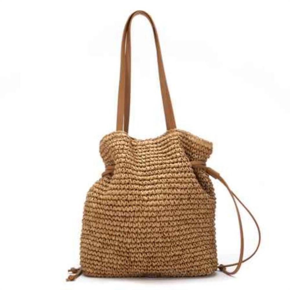 Bolso saco rafia camel Xti