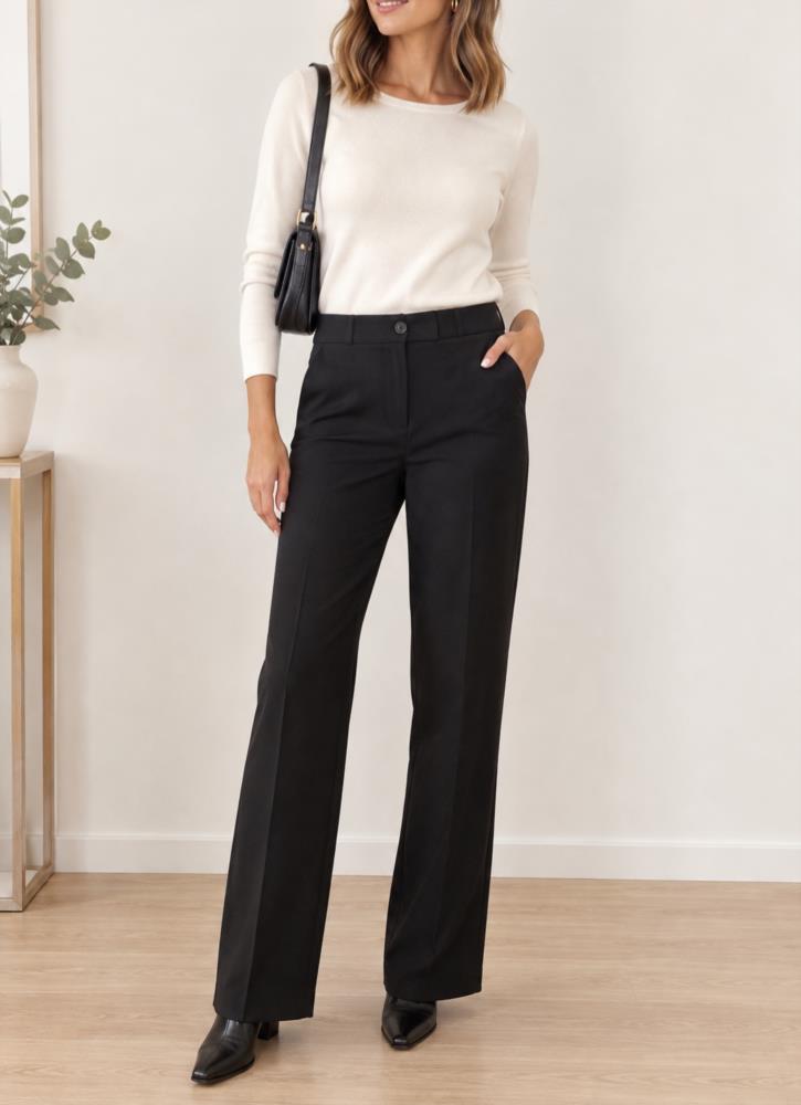 Pantalón Vestir punto negro Pioneer Jeans
