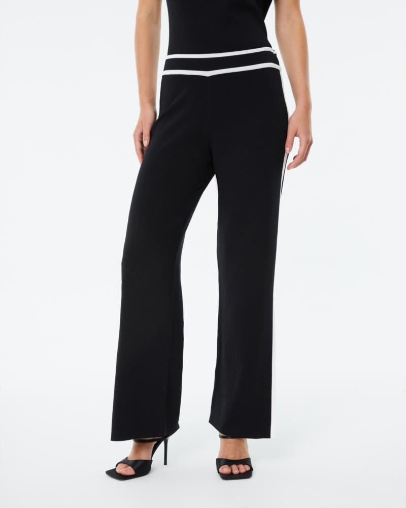 Pantalón punto bicolor negro Paz Torras2
