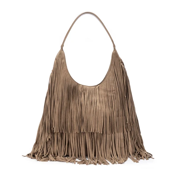 Bolso Flecos taupe Xti