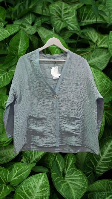 Chaqueta Flow verde agua See The Moon