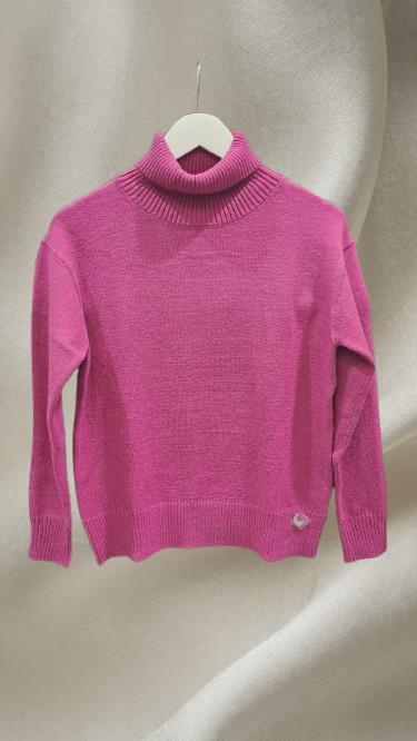 Jersey Tricot cuello vuelto buganvilla See The Moon