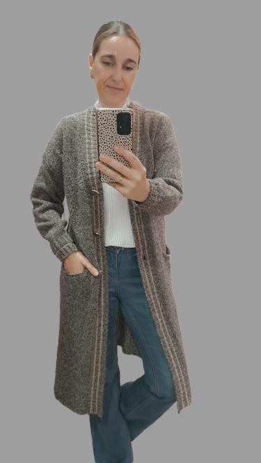 Chaqueta Flow Lamé gris