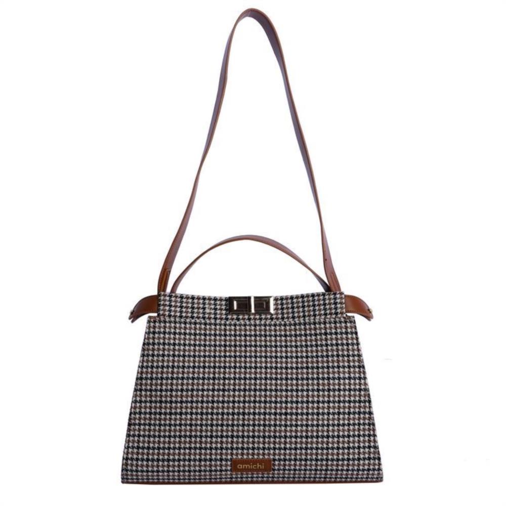 Bolso mano pata de gallo