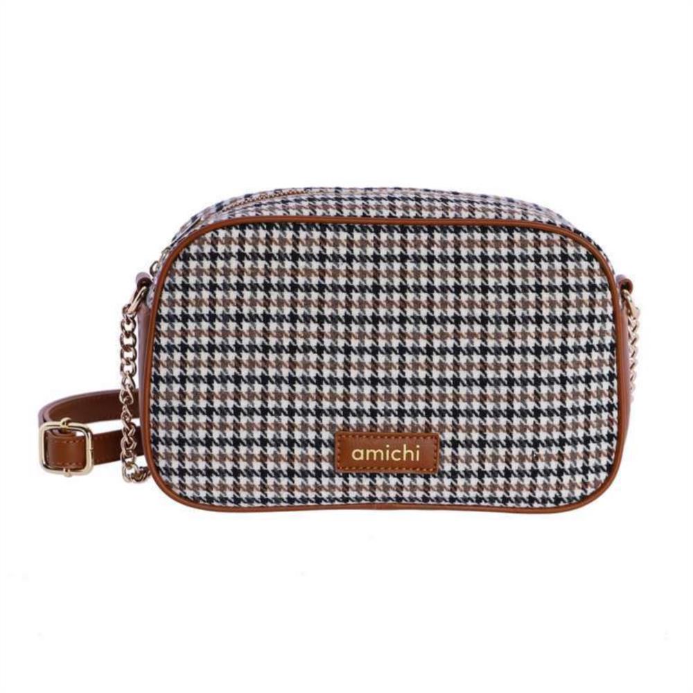 Bolso bandolera pata de gallo