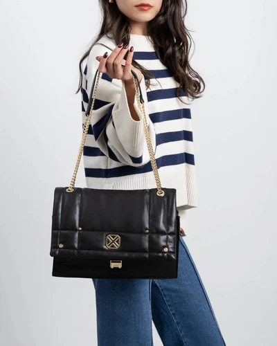 Bolso Bandolera solapa negro Xti