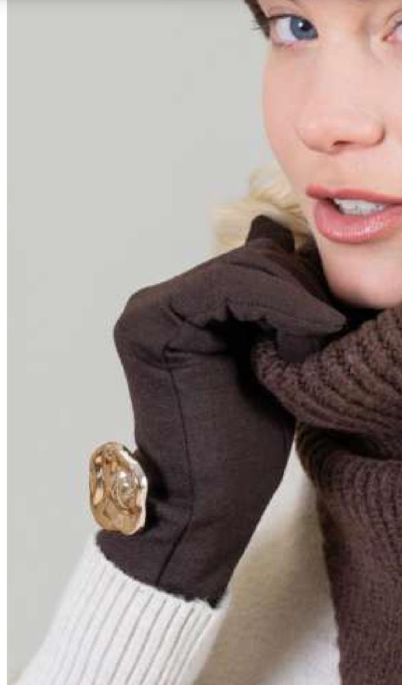 Guantes Mantella marrón Alessandra