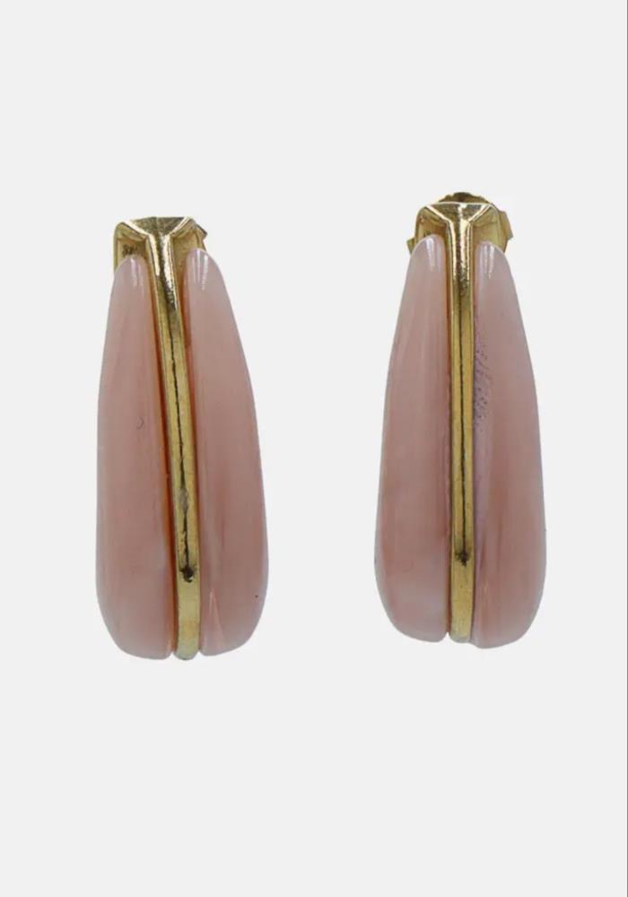 Pendiente Bottega rosa