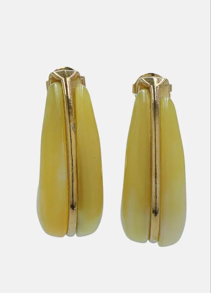 Pendiente Bottega amarillo 