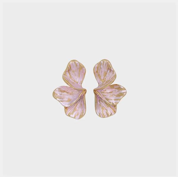 Pendientes Flore dorado