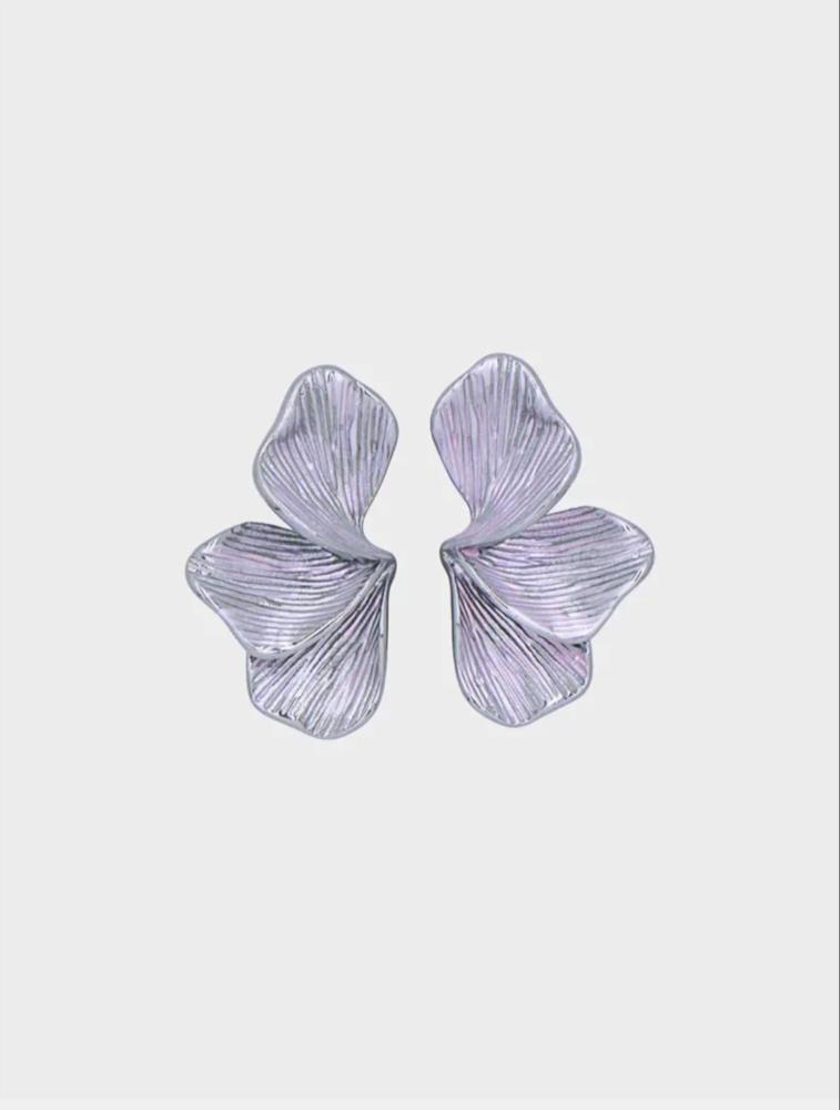 Pendientes Flore plateado