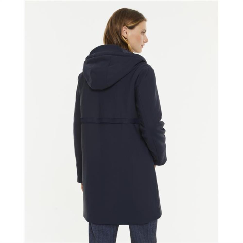 Parka larga Navy capucha Paz Torras2