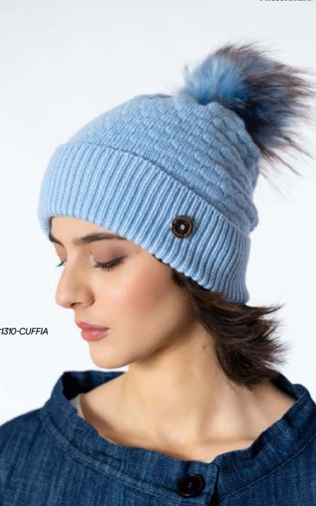 Gorro punto Celeste Alessandra