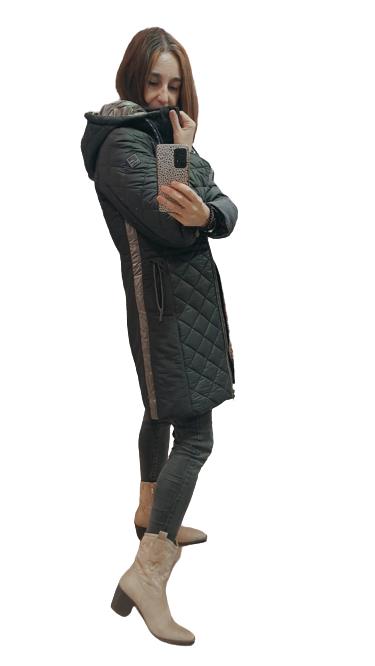 Parka guateada negro2