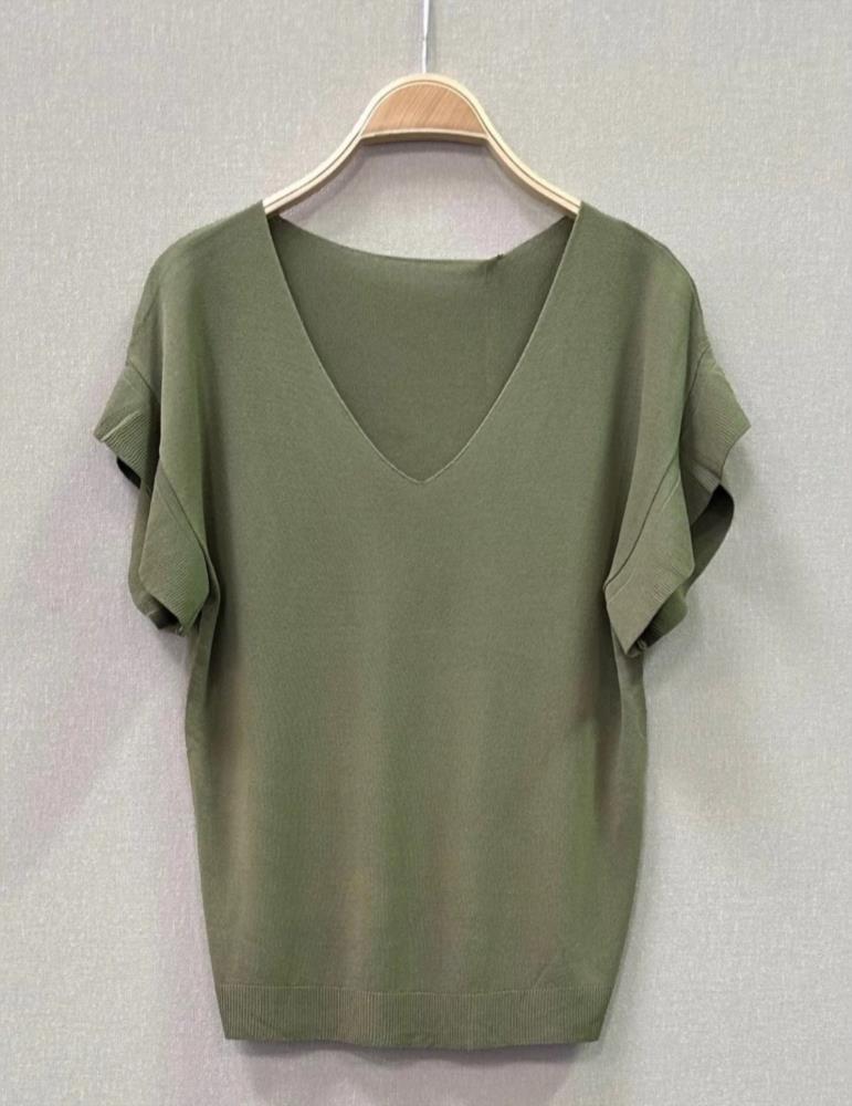 Jersey punto volante Lola kaki