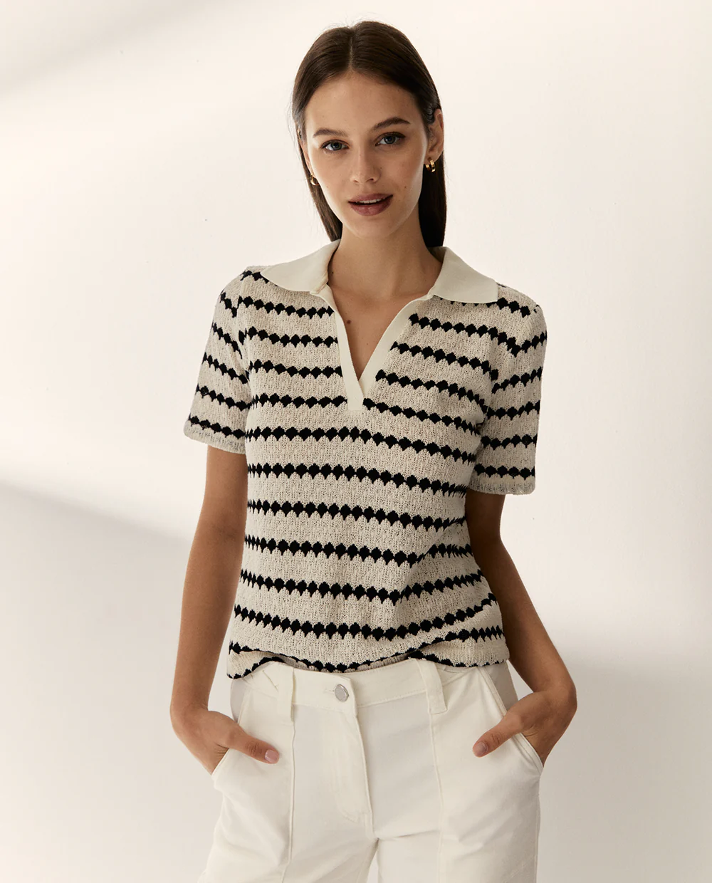 Polo de punto rayas Paz Torras