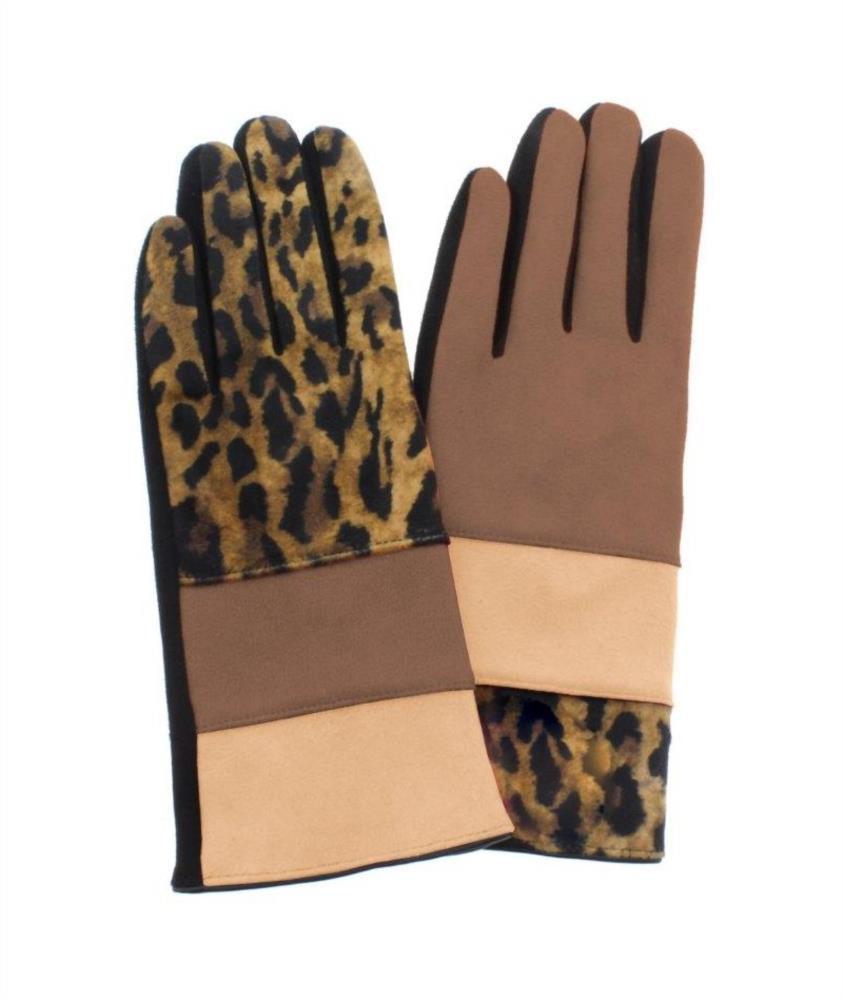 Guantes Leopardo marrón