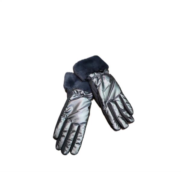 Guantes Metalizados antracita 