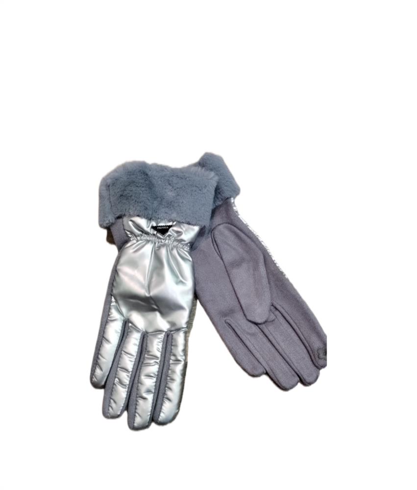 Guantes Metalizados gris2