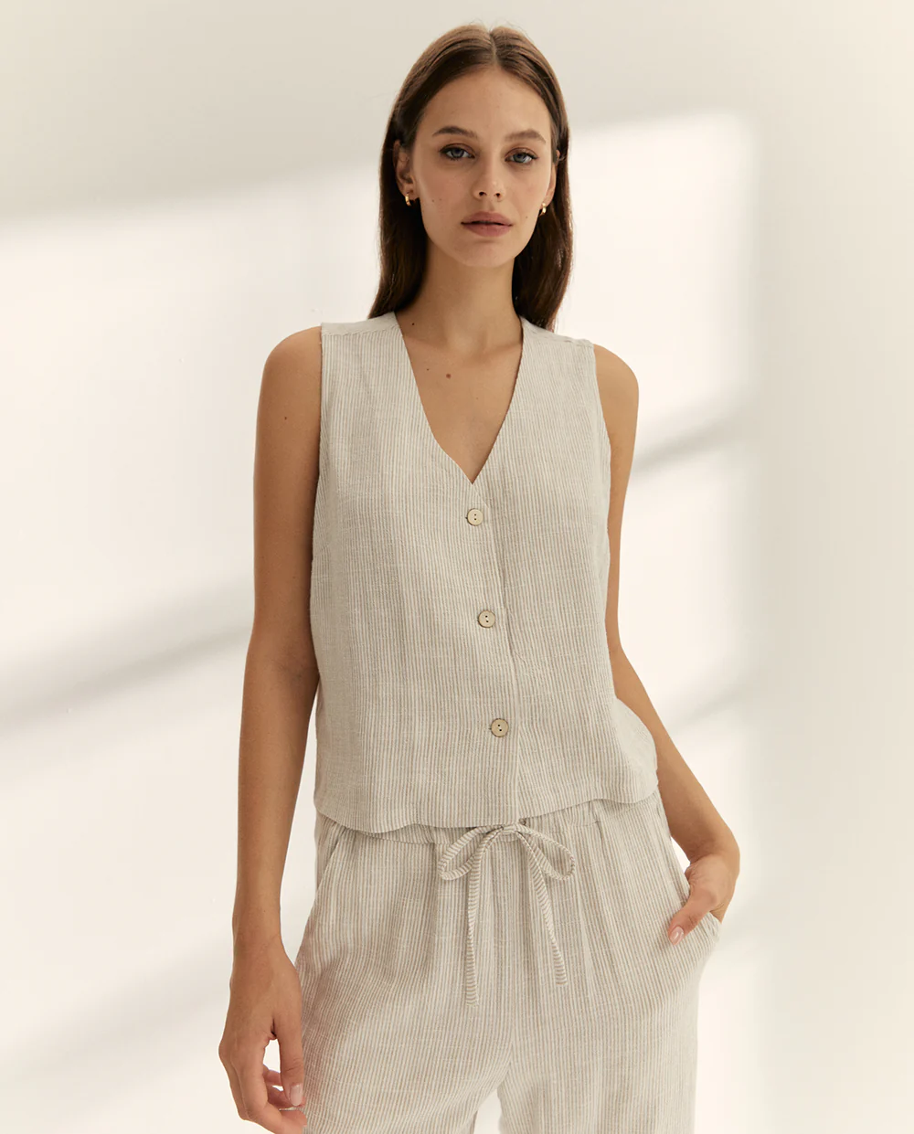 Top efecto chaleco Mil Rayas Paz Torras