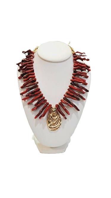 Collar Coralino rojo