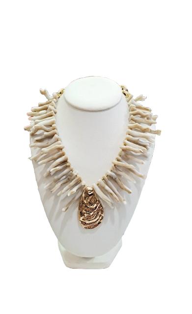 Collar Coralino hueso