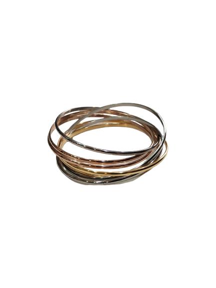 Brazalete aros Tricolor Raviel