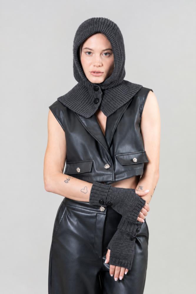 Balaclava gris Alessandra
