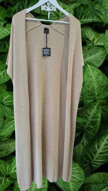 Cárdigan Brillo dorado Alessandra