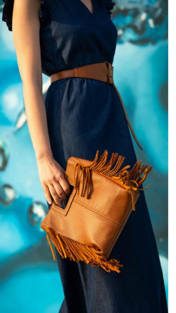 Bolso Flecos marrón Alessandra