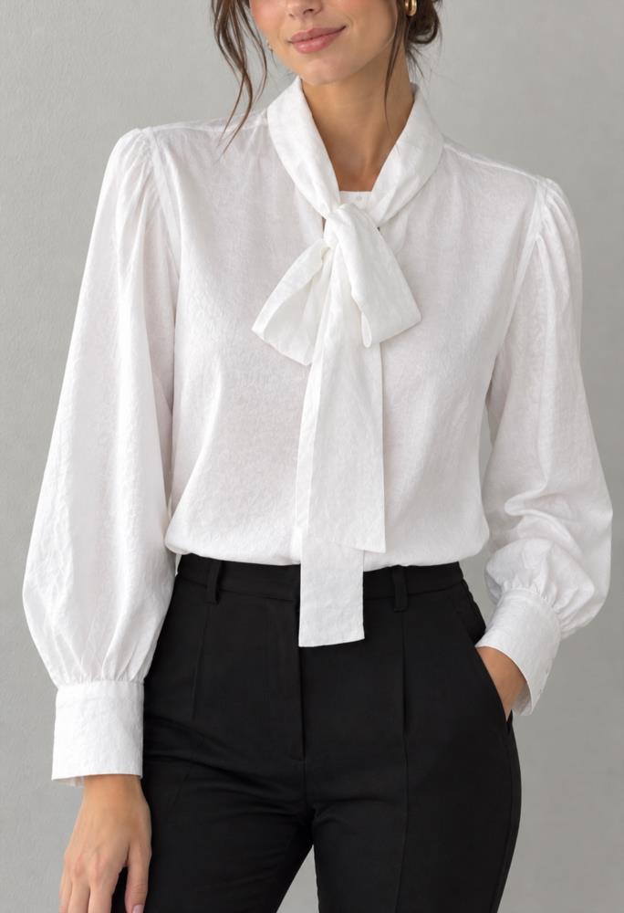 Blusa Emily lazo blanca
