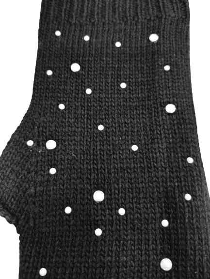 Mitones Perlas negros