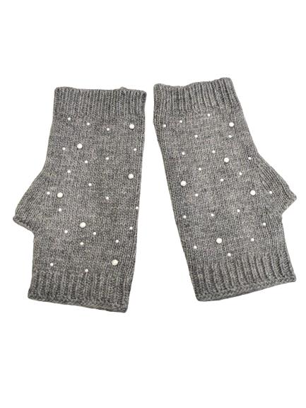 Mitones Perlas grey