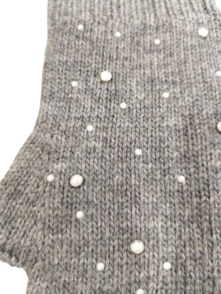 Mitones Perlas grey
