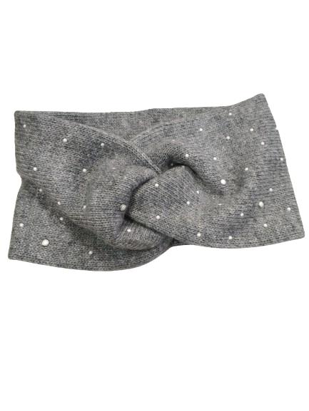 Turbante Perlas grey 