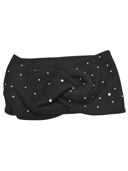 Turbante Perlas black 