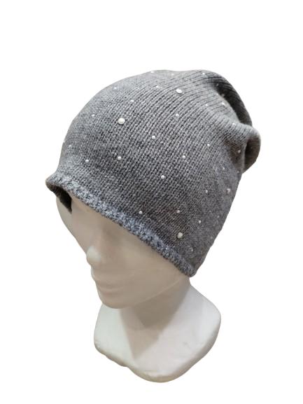 Gorro Perlas grey