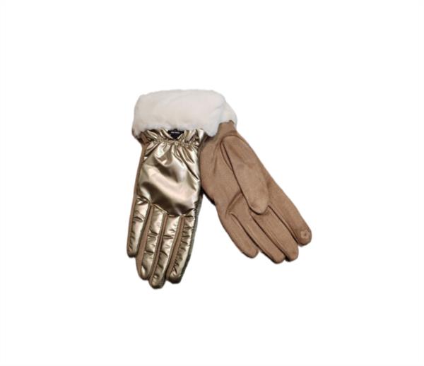 Guantes Metalizados oro2